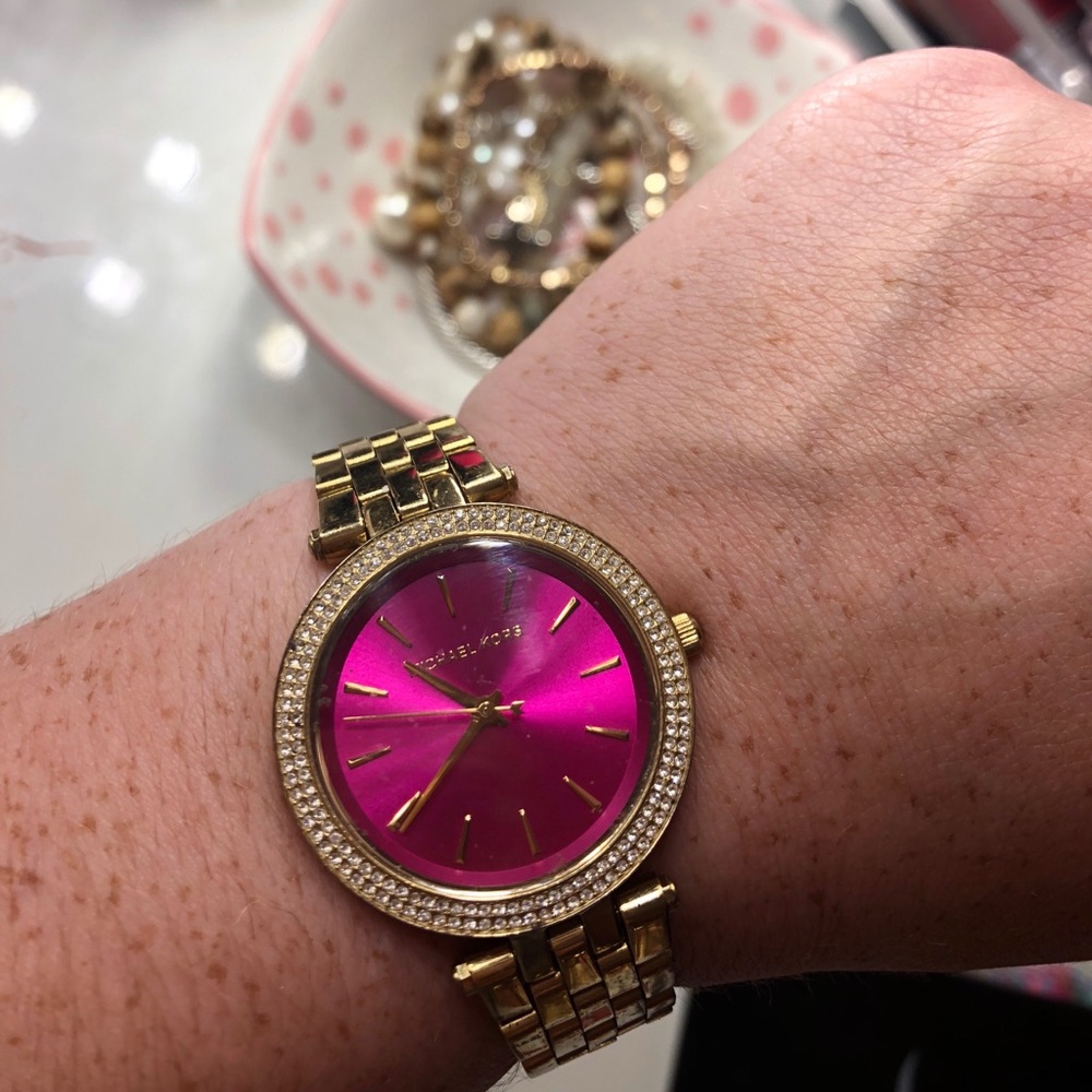 Pink face Michael Kors watch